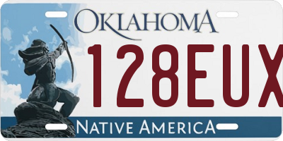 OK license plate 128EUX