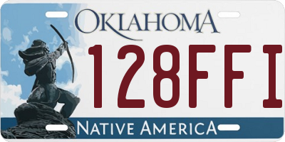 OK license plate 128FFI