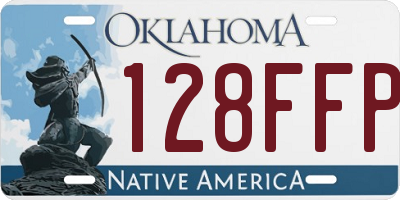 OK license plate 128FFP