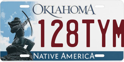 OK license plate 128TYM