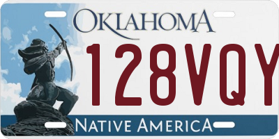 OK license plate 128VQY