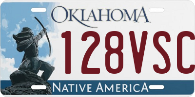 OK license plate 128VSC