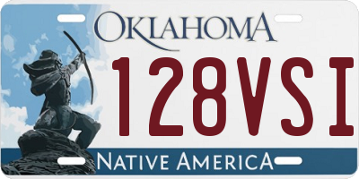OK license plate 128VSI