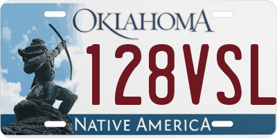 OK license plate 128VSL