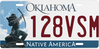 OK license plate 128VSM