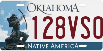 OK license plate 128VSO