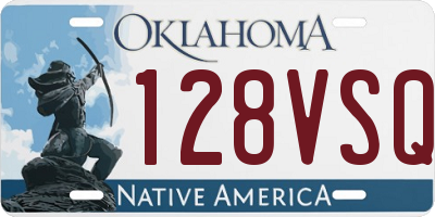 OK license plate 128VSQ