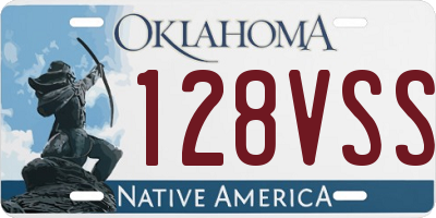 OK license plate 128VSS