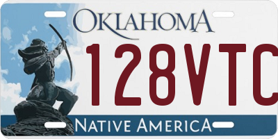OK license plate 128VTC
