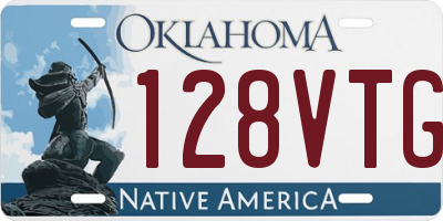 OK license plate 128VTG