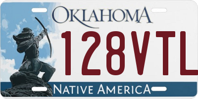 OK license plate 128VTL