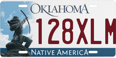 OK license plate 128XLM