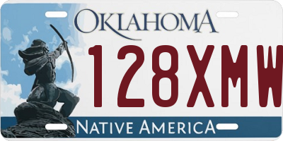 OK license plate 128XMW