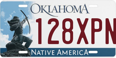 OK license plate 128XPN