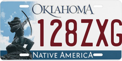 OK license plate 128ZXG