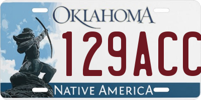 OK license plate 129ACC