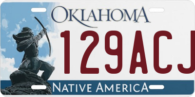 OK license plate 129ACJ