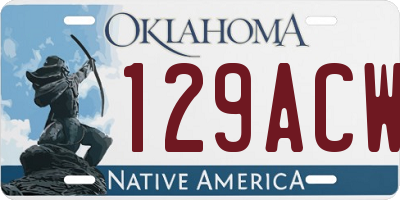OK license plate 129ACW
