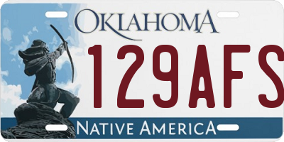 OK license plate 129AFS