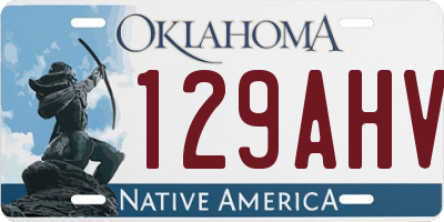 OK license plate 129AHV