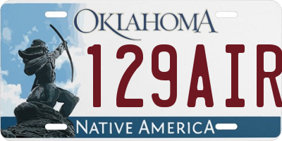 OK license plate 129AIR