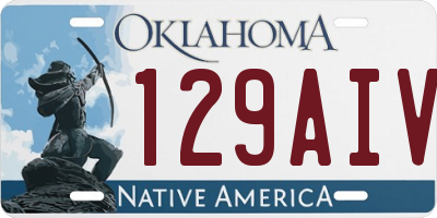 OK license plate 129AIV