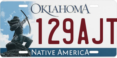 OK license plate 129AJT