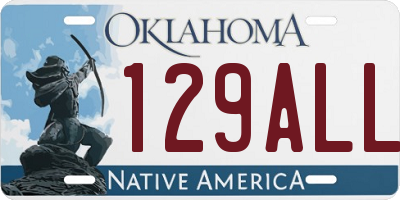 OK license plate 129ALL