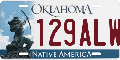 OK license plate 129ALW