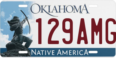 OK license plate 129AMG