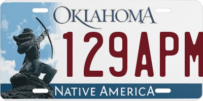 OK license plate 129APM