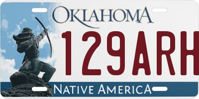 OK license plate 129ARH