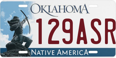 OK license plate 129ASR