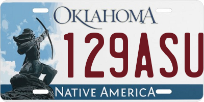OK license plate 129ASU
