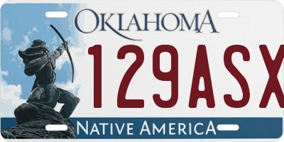 OK license plate 129ASX