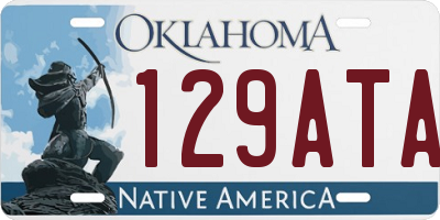 OK license plate 129ATA