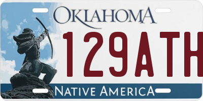 OK license plate 129ATH