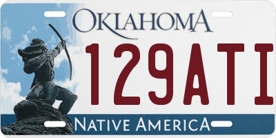 OK license plate 129ATI