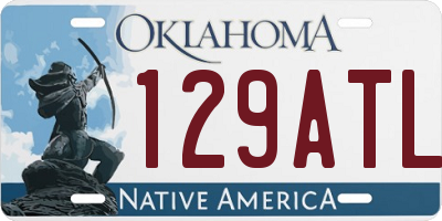 OK license plate 129ATL