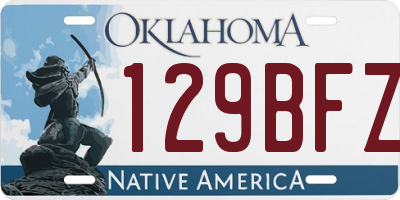 OK license plate 129BFZ