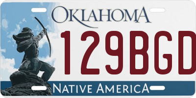 OK license plate 129BGD