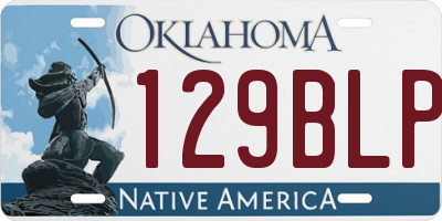 OK license plate 129BLP