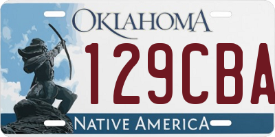 OK license plate 129CBA