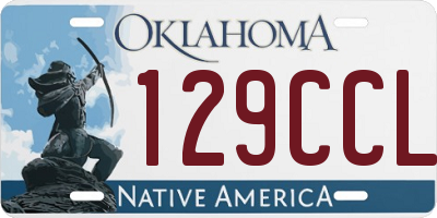 OK license plate 129CCL