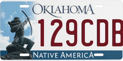 OK license plate 129CDB