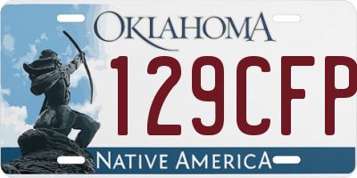 OK license plate 129CFP