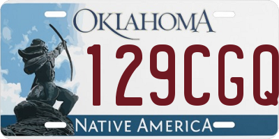 OK license plate 129CGQ
