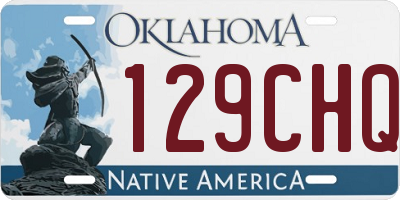 OK license plate 129CHQ
