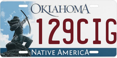 OK license plate 129CIG