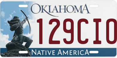 OK license plate 129CIO